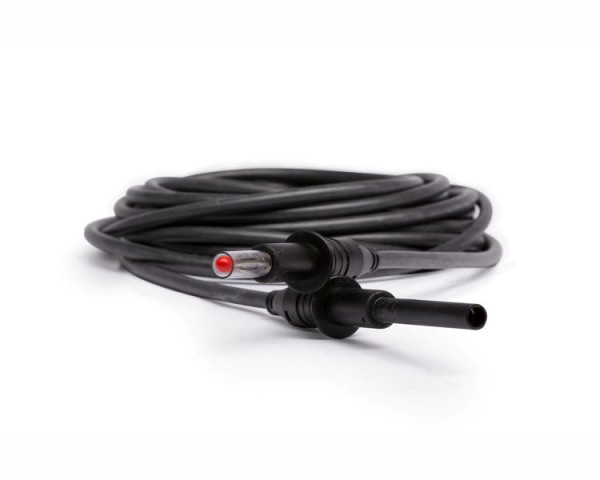 ELMAG verlengkabel naar massakabel zwart Ø4mm x 4 meter, banaanstekker naar banaankoppeling voor CleanMaster RW/UNO, 58508