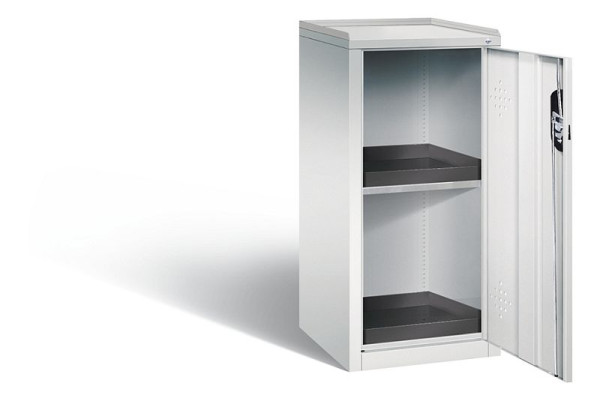 C+P klimaatkast Acurado, H1000xB502xD500mm, kleur: lichtgrijs, verzonken handgreep, 8721-316 S10036