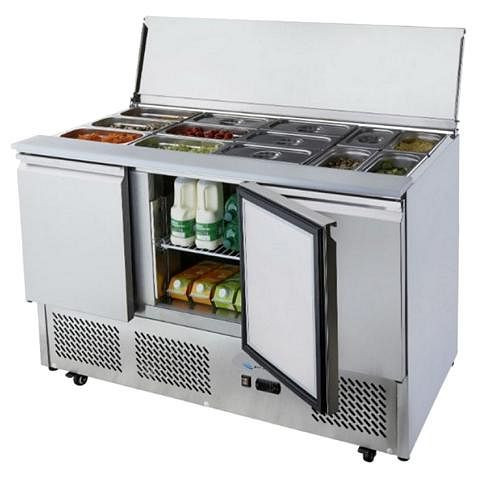 gel-o-mat Saladette, Modell ESL3850GR mit 3 Türen, 57SKT.3GL