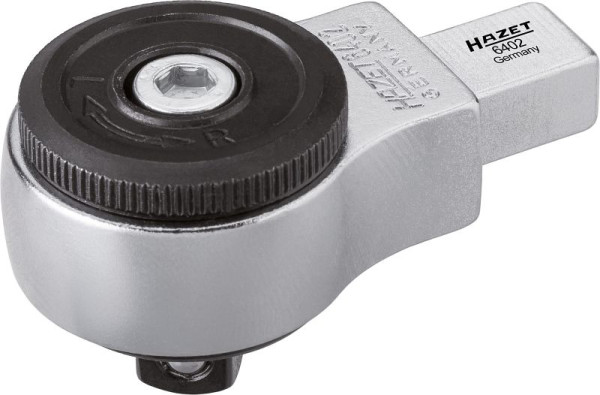 Hazet omkeerbare ratelinzet, vierkant inzetstuk 9 x 12 mm, massief vierkant 10 mm, lengte: 58,5 mm, aantal tanden: 72, 6402