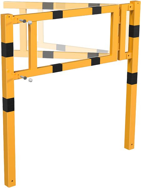 Schake poortelement van stalen buis 60x40mm voor plaatsing in de normale palen, inclusief bevestigingsmateriaal, 4225BG