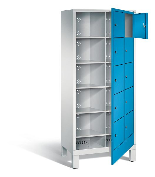 C+P wasverzamelkast Evolo, H1850xW810xD500mm, kleur: lichtgrijs/lichtblauw, 48060-205 S10008