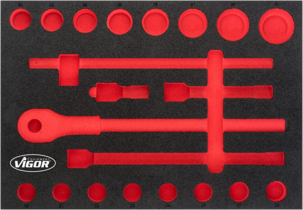 VIGOR 2-componenten zachtschuiminleg, afmetingen inzet / lademaat: L (563 x 393 x 35 mm), gebruik: V5109, V5109-L