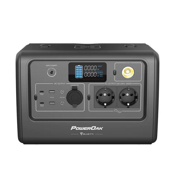 BLUETTI Draagbaar Krachtstation EB70-GY - 1000W, 716Wh, Grijs, EB70-GY
