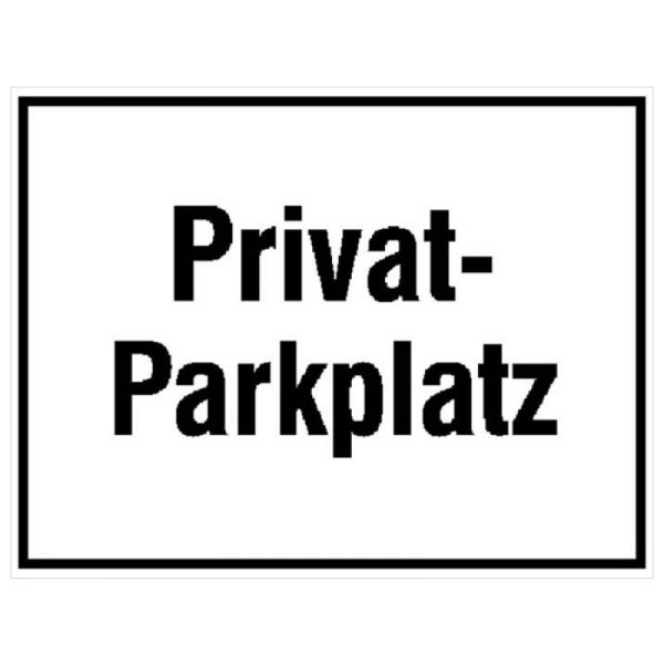 Steen HGS parkeerplaatsmarkering/informatiebord, privé parkeerplaats, 330 x 250 mm, 11.5578