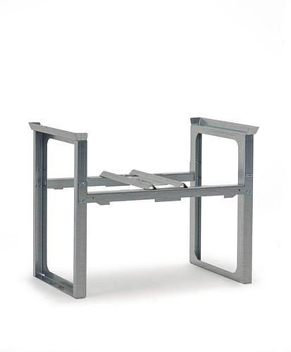 DENIOS vatenrek voor 1 vat van 200 liter of 1 vat van 60 liter, 1049 x 682 x 837 mm, 291-768