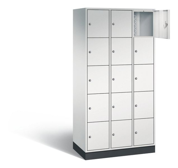 C+P lockerkast Intro, H1950xW920xD490mm, kleur: lichtgrijs, 8570-301 S10004