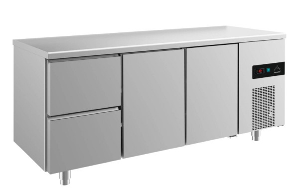 A&S Polarny koeltafel -2 tot +8°C met 2x deuren en 1x twee laden links, 1865 x 700 x 850 mm, KT3ZTT