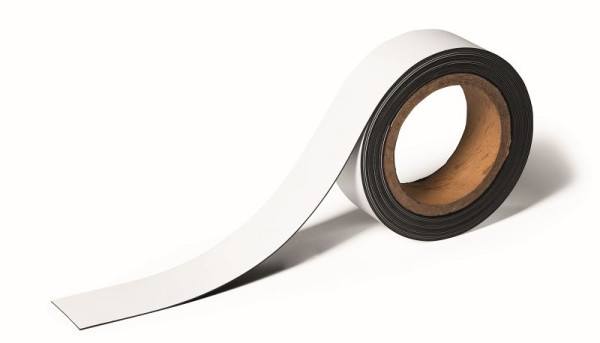 DURABLE magnetische markeringstape, 5 mx 40 mm, op maat te knippen, wit, 170902