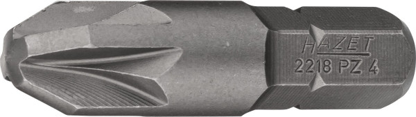 Hazet bit, massief zeskant 8 (5/16 inch), Pozidriv profiel PZ, PZ4, 2218-PZ4