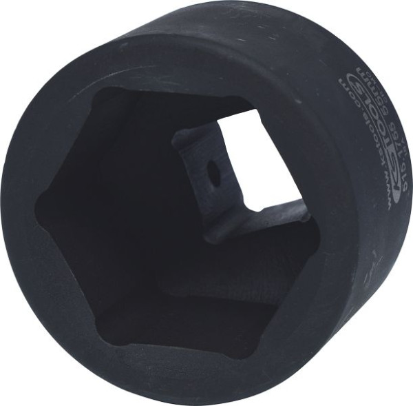 KS Tools 1" slagdop, zeskant, kort, 55 mm, 515.1755