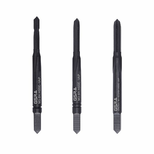 GSR handtapset metrische draad DIN 2184-2 (DIN 352) rechts HSSE M 3 VAP, 00813130
