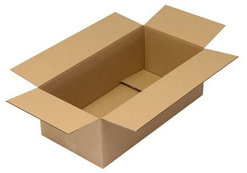 TransPak golfkartonnen vouwdoos 1-wandig, binnenmaat 600 x 300 x 200 mm, kwaliteit 1.20C, VE 25 stuks, 299307