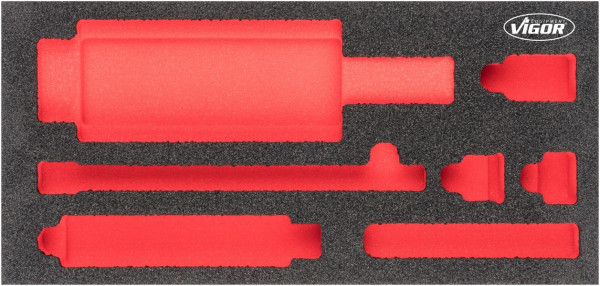VIGOR 2-componenten zachtschuiminleg, afmetingen inzet / lademaat: S (188 x 393 x 35 mm), gebruik: V5058, V5058-L