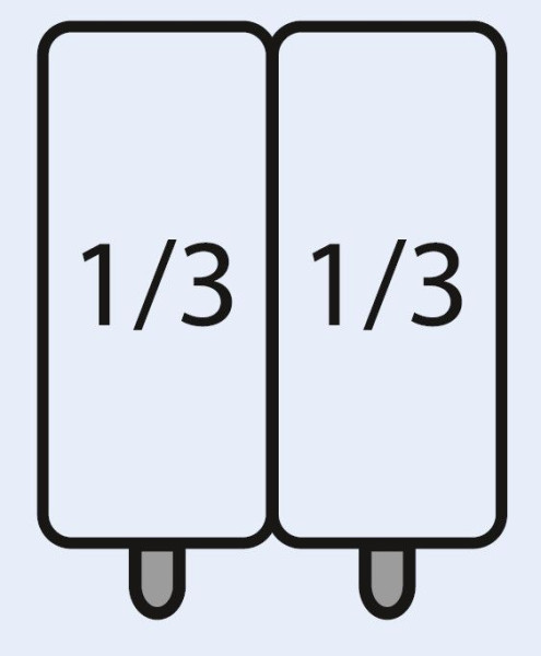 Saro E7/CPCEXC pastamandenset 2 x 1/3 GN, 423-4010