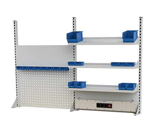 Bedrunka + Hirth meerwandige constructie zonder verlichting en bovenframe, 03.900.20.1OB