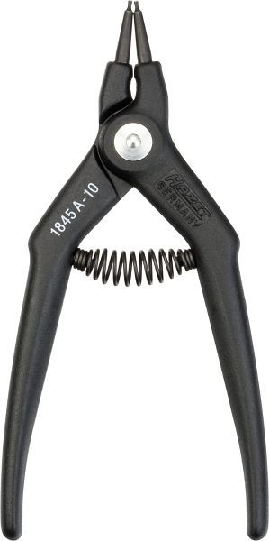 Hazet borgveertang, recht type (vorm A) voor externe borgringen, lengte: 140 mm, nettogewicht: 0,06 kg, 1845A-10