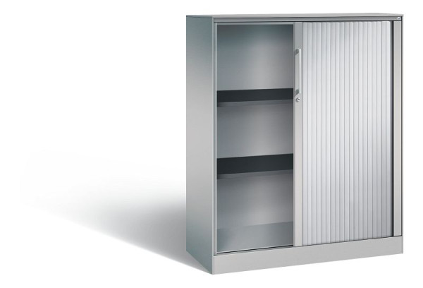 C+P rolluikkast Asisto, H1310xB1000xD435mm, kleur: wit aluminium, beugelgreep, 3 OH, 143032-000 S10094