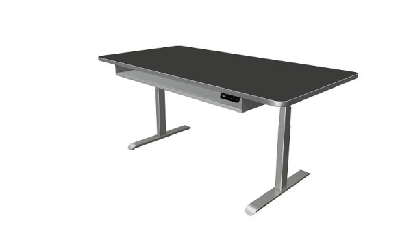 Kerkmann Move 4 Premium sta-/zittafel, B 2000 x D 1000 mm, elektrisch in hoogte verstelbaar van 620-1270 mm, antraciet, 10320813