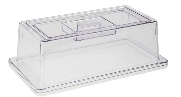 APS GN 1/3 deksel, 32,5 x 17,6 cm, hoogte: 10,5 cm, polycarbonaat, materiaaldikte: 3 mm, 11043