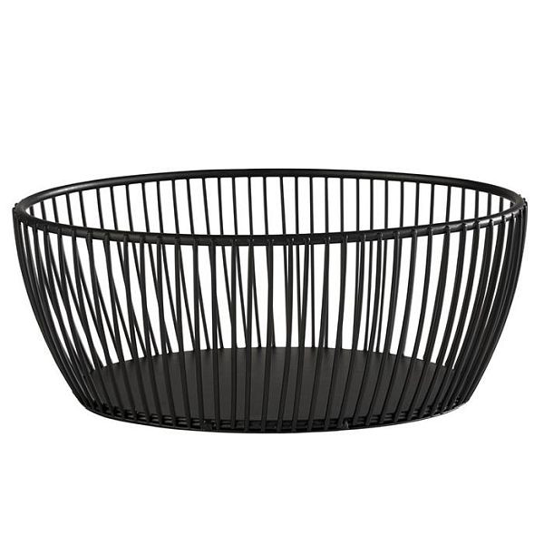 APS mand -SVART-, 20 x 15 cm, hoogte: 8 cm, metaal, zwart, 30422