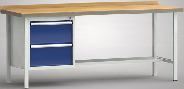 KLW standaard werkbank - 2000 x 700 x 840 mm L x D x H, WS118N-2000M40-E7030