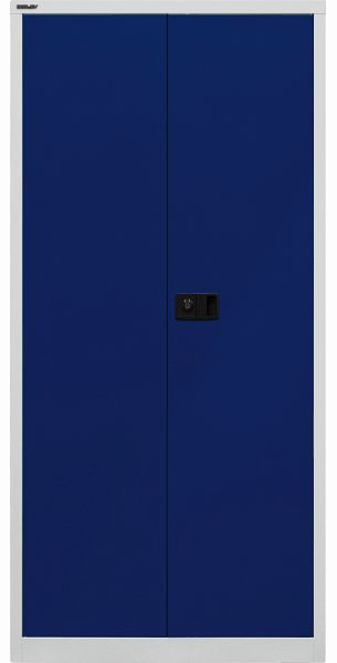 Bisley universele draaideurkast, kledingkastinzet, corpus lichtgrijs, fronten oxford blauw, E782AAG505