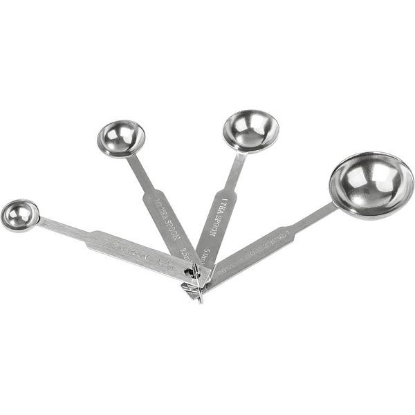 Stalgast maatlepelset 4 stuks, 0,00125 tot 0,015 liter, KK1201001
