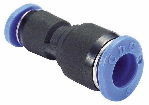 timmer B-GVrM-6-4-KU, rechte connector mini serie in gereduceerde uitvoering, buis-Ø: 6 mm, buis-Ø: 4 mm, VE: 10 stuks, 03070311