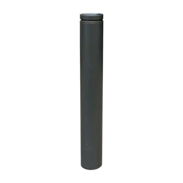 Stone Tuinpaal HGS Ø 152 mm met sierring, met profielcilinderslot, wit met rode lichtlijsten, 2 oogjes, 40155zbsonder-rw-2