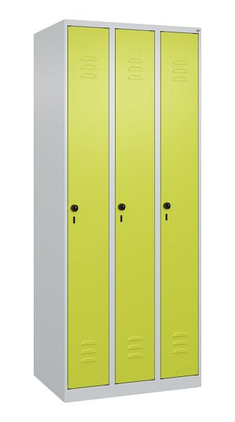 C+P luierkluis Classic PLUS, 3 vakken, 1850x750x500mm, 7035/0024, veiligheidsdraaigrendel, 080000-39 S10009