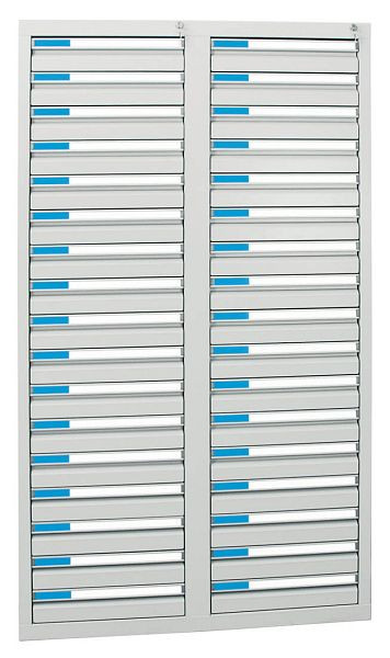 stumpf ladekast serie ESTA, RAL 7035/7035, 34 laden (34x100 mm), 7604107