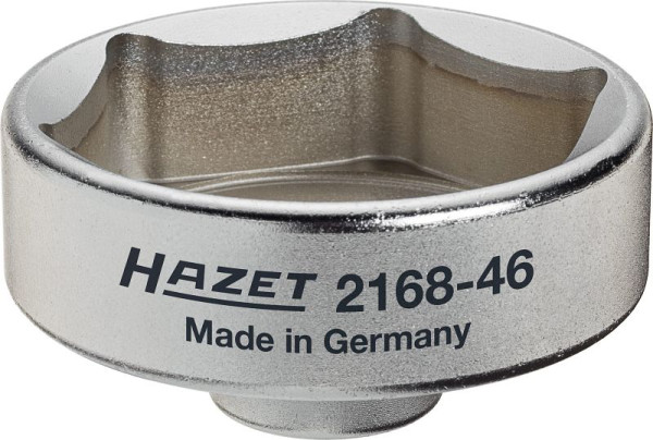 Hazet Ad-Blue® filtersleutel, hol vierkant 10 mm (3/8 inch), buitenzeskantprofiel, 59 mm, 2168-46