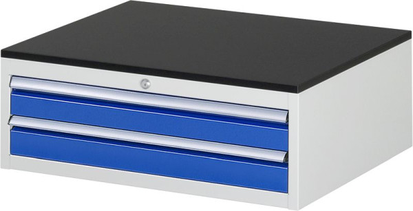 RAU ladekast serie 7000, B770 x D650 x H280mm, laden: 2xH90mm, werkblad voorzien van melamineharscoating, dikte 19mm, 03-XL1.3A-M.11