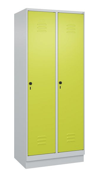 C+P Mehrzweckschrank Classic PLUS, Sockel, 2 Abteile, 1950x800x500mm, 7035/0024, Drehriegel, Türen rechts angeschlagen, 080020-22B S10010