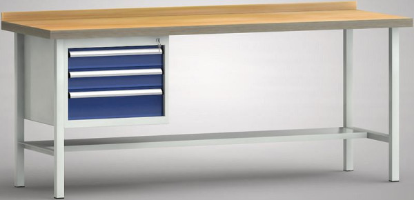 KLW standaard werkbank - 2000 x 700 x 840 mm L x D x H, WS110N-2000M40-E7021