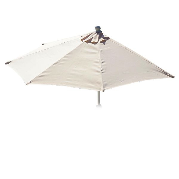 Mendler vervangende hoes voor parasol halfrond Parla, vervangende parasolhoes, 300cm stof/textiel UV 50+ 3kg, crème, 81667
