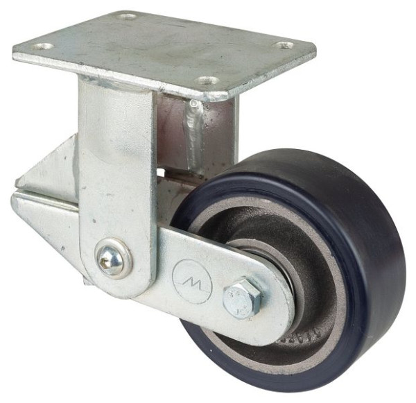 BS-wielen Zwevende zwaarlastwielen, breedte 50 mm, Ø125 mm, tot 400 kg, gegoten polyurethaan loopvlak 78 Shore A, gegoten wiellichaam, kogellagers, T100.C11.125