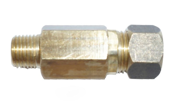 AEROTEC terugslagklep 1/4 inch AG, 3/8 inch voor drukmontage - 10 mm buis, 9048058