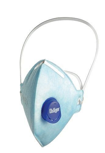 Dräger partikelfilter halfgelaatsmasker X-plore 1720 V Geur, ventiel+actieve kool, FFP2, NR, VE: 10 stuks, 180-081