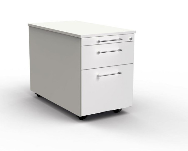Kerkmann rolcontainer met centrale vergrendeling, Artline, B 420 x D 800 x H 540 mm, wit, 12747910