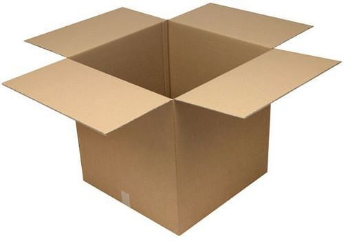 TransPak golfkartonnen vouwdoos 2-wandig, binnenmaat 600 x 600 x 600 mm, kwaliteit 2.40BC, VE 10, 299386