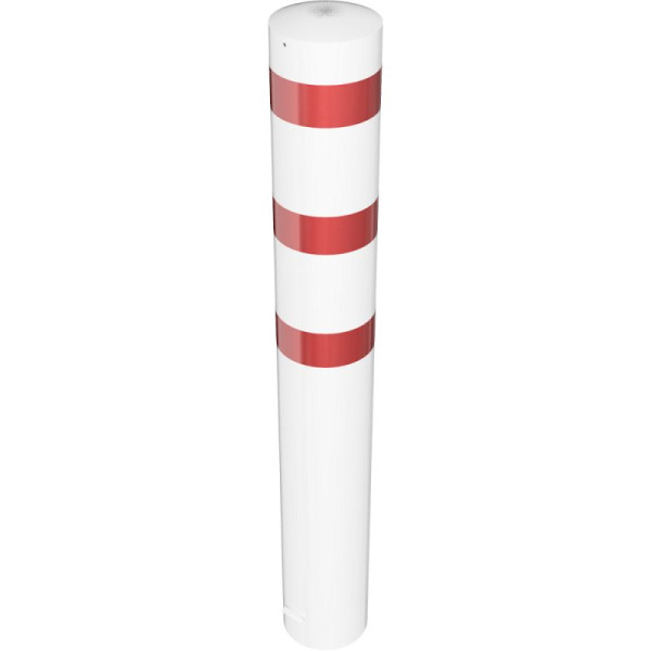 Stein HGS HGS stalen buispaal/stambeveiligingspaal -Bollard-, 2000mm, voor inzetting in beton, geen ogen, met gelaste stalen kap, wanddikte: 5 mm, 40272b01