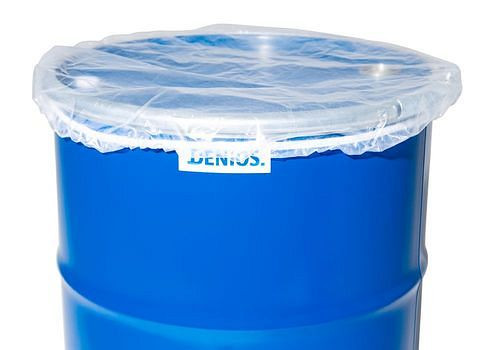 DENIOS vatdeksel voor vaten met een diameter tot 620 mm, transparant, VE: 10 stuks, 157-638