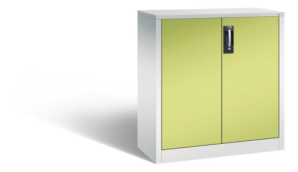 C+P Büro-Drehtürenschrank Acurado, H1000xB930xT400 mm, Grau/Viridingrün, 9266-1200 S10391