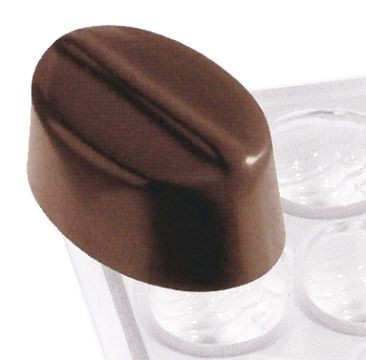 Contacto chocoladevorm ovaal met lijn, 6751/012