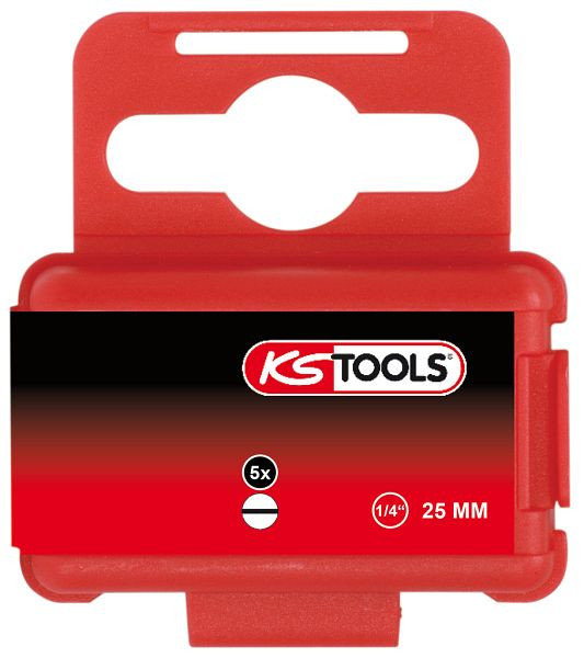 KS Tools 1/4" bitsleuf, 25 mm, 3 mm, 5 stuks, 911.3304