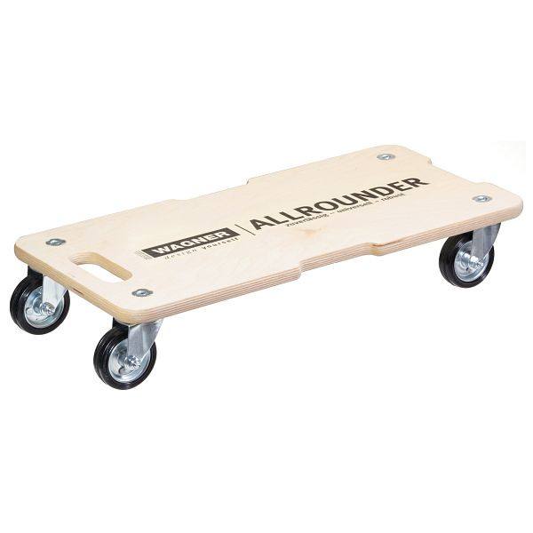 WAGNER Transporthilfe MM1327 590x290mm, BMPP, 4 vollgummierte Transportgerätrollen, Raddurchmesser 75mm, Tragkraft 300kg, VE: 2 Stück, 20132701