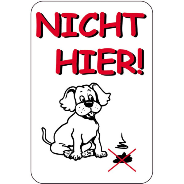 Stein HGS HGS speciaal bord, NIET HIER!, 400 x 600 mm, 15076