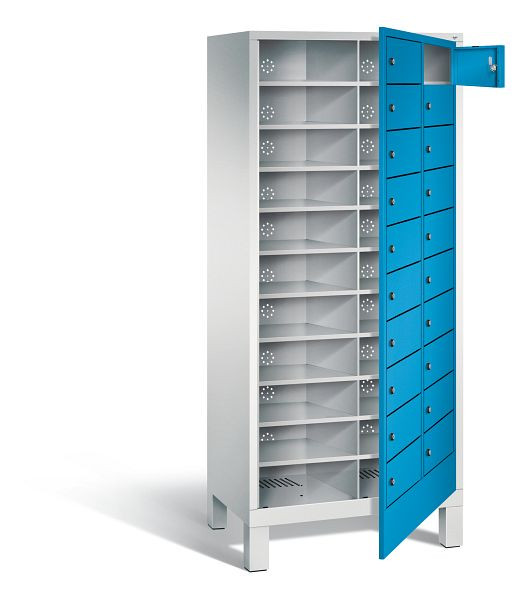 C+P wasverzamelkast Evolo, H1850xW810xD500mm, kleur: lichtgrijs/lichtblauw, 48060-210 S10012